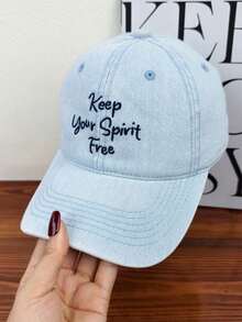 1pc Letter Embroidered Baseball Cap Korean Designer Style Y2K Style Women's Baseball Cap Outdoor Sports Sun Protection Hat Commute Baseball Cap Couple Style Streetwear Brand Baseball Cap Slim Face Baseball Cap - Multicolor - View 11