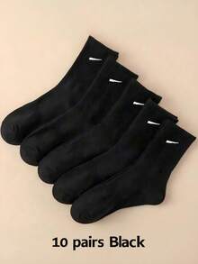 5/10/20 Pairs Unisex Couple Sports Socks, Suitable For Fitness, Daily Wear And Business Occasions, Autumn/Winter Design - Multicolor - View 12