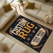 Custom Photo & Text Rug, Personalized Logo Mat, Made To Order Rugs & Carpets,Customized Rugs & Mats - Multicolor - View 2