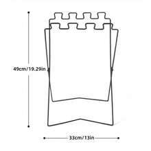 1pc Metal Trash Bag Holder, Modern Metal Wire X-Frame, Strong Load-Bearing Connection, Stable Space-Saving Waste Sorting Rack, Suitable For Outdoor BBQ Party, Camping, Camping Accessories, Camping Must Have, Camping Kitchen, Camping Equipment, Camping Essentials - Multicolor - View 10