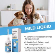 Universal Pet Ear Cleaner, Gentle Cleaning Of Pet Ear Wax, Refreshing And Comfortable Ear Cleaning Solution - Blue and White - View 6