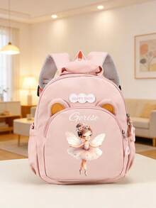 Kids Accessories Mini Back To School Personalized Bear Backpack Cute Cartoon Princess Cat Unicorn Bow Print Nylon Adjustable Strap Birthday Gift Daily - Multicolor - View 20