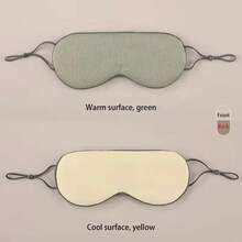 Sleeping Eye Mask Korean Style Ice Silk Warm And Cool Dual Use Adjustable Travel Light Blocking Breathable Eye Mask - Black - View 13