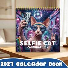 Kitten Astronaut Calendar, 2027 Calendar, Latest Model, Fun Creative Gift, Birthday And Back To School Gift For Boys And Girls, Planning And Scheduling - ZJ-648 - View 9