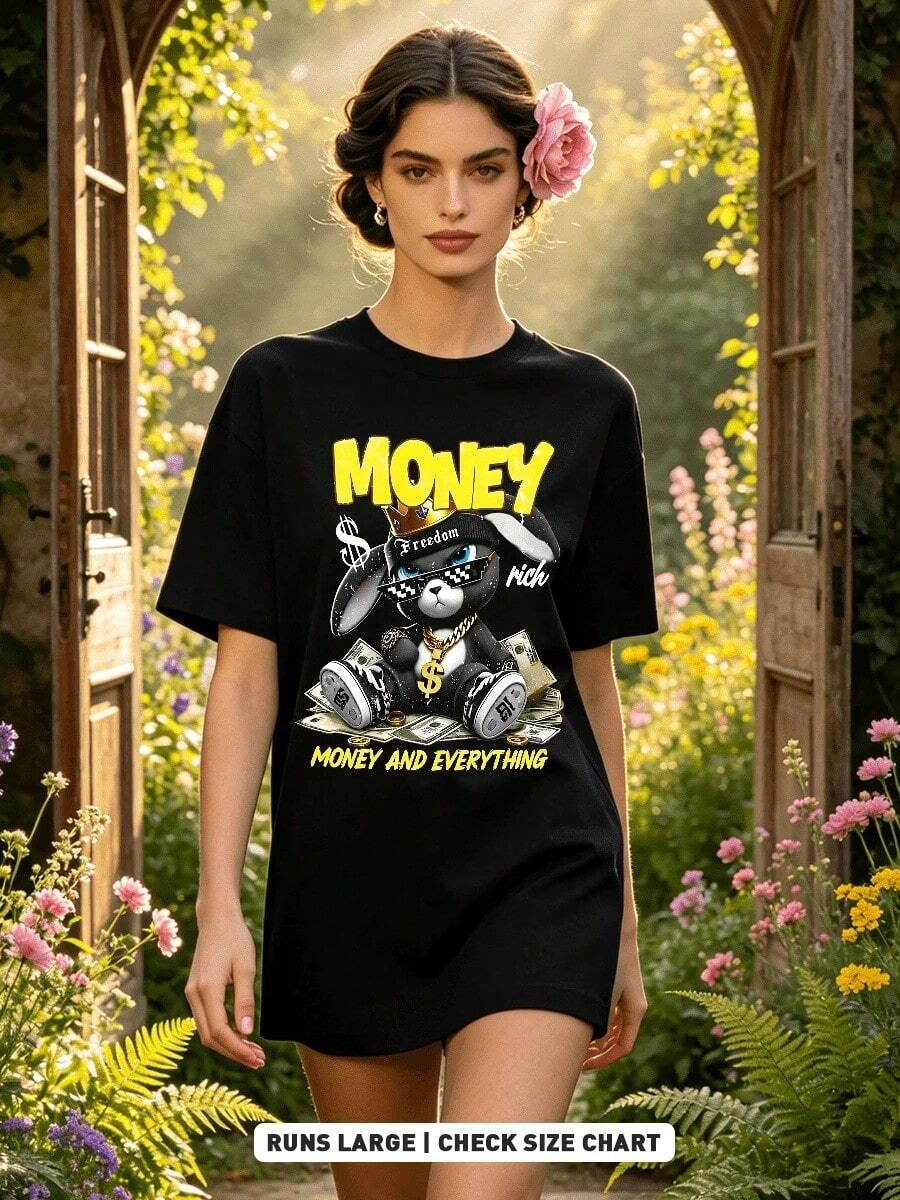 Women T-Shirts - 黑色 - 查看 1