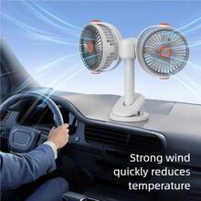 OBOVAY Dual-Head Clip-On Circulating Fan, Built-In 800mAh Rechargeable Battery, 3-In-1 Clip/Wall-Mount/Desktop Use, Adjustable Dual Fan Heads, Suitable For Dorm, Office, Stroller, RV, Camping, Bedroom, Rental Apartment - Clip-on & Desk Combo - View 7