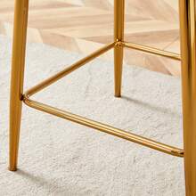 Dining Chair Gold Plastic - Gold - View 11