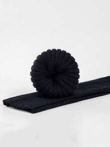 2 pares de calentadores de piernas de baile de punto lindos para mujer, adecuados para otoño/invierno - Negro - Ver 5