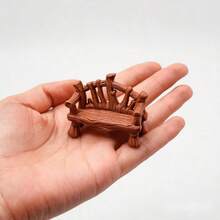 1PC Mini Tree Root Bench, 3D Printed Realistic Bench, Suitable For Tank DIY Enthusiasts, Flower Pot Landscape, Desktop Decoration, Desktop Ornament, Gardening Supplies Store, Autumn Theme, Flower Shop, Suitable For Back To School Season, Birthday Gift, Halloween Gift, Teacher's Day Gift, Thanksgiving Gift, New Year Multi-Holiday Gift - 1pc - View 7