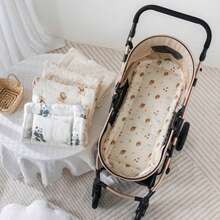 1pc Warm Baby Stroller Seat Cushion, Stroller Accessory, All-Season Baby Stroller Seat Pad - Multicolor - View 4