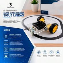 Kit Robot Educacional Carro Chasis Seguidor Sigue Lineas - 1 - Ver 2