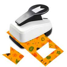 Banner Flag Label Tab Index Paper Hole Puncher Cutter Tool Daily Fashion Banner Tab Shape 2 Inch 50mm For DIY Portable Suitable For Paper Crafts For Junk Journaling For Folder Planner For Card Making For Scrapbooking For Student For Bible - 2 Inch 50mm Banner Tab Puncher - View 4