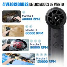 Kit Soplador de Aire Utieer 15 en 1 para Limpieza de PC, Teclado, Coche y Hogar con 130K RPM y LED - A - Ver 3