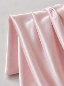 Blush Pink Satin Fabric, Soft Smooth Silky Glossy Solid Color Material, Suitable For Wedding Dress, Bridesmaid Gown, Skirt, Shirt, Backdrop, Tablecloth Decoration, DIY Sewing, Handmade, Fashion Clothing Fabric - 1 - View 12