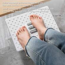 Under Desk Footrest Ergonomic/Sofa/Dining Table/Office Desk Footstool With Rolling Massage Function Rocking Footrest Chair Leg Support Suitable For People Who Sit For Long Periods - Light Grey - View 5