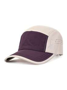 1pc Colorblock Washed Soft Crown Baseball Cap, Silver Rhinestone Trim With Pink Heart Embroidery, Gentle Contrast Color, Back Side Light Pink English Embroidery Accent, Soft Light Color Palette Flattering Skin Tone, Curved Brim To Shape Face, Adjustable Fabric Buckle, Korean Style Girl Daily Outing Fresh Versatile Sun Protection Baseball Cap - Baseball Cap - View 15