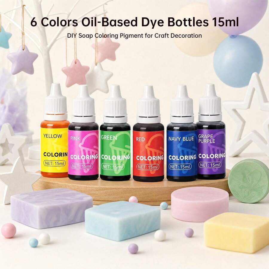 Liquid Decorating Pigment Collection, Vibrant Multi-Tone Color Kit For Baking Decoration Sets, Dessert Decor Projects, Party Styling, Surface Ornament & DIY Handcraft Art Supplies - Multicolor - View 1