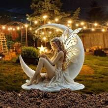 Cross-Border New Fairy With Wings 2D Flat Acrylic Potted Plant Decoration Garden Yard Ground Stake - A - View 1