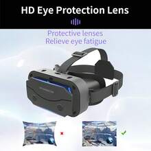 Gafas de realidad virtual YIYI, compatibles con smartphones con pantallas de 4.7-7.2 pulgadas y teléfonos Android - Gafas de realidad virtual universales - Nuevas gafas 3D suaves y cómodas con control de gafas de RV - Multicolor - Ver 8