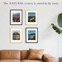 An&Amp;He 12x16 Picture Frame, Gold Photo Frame For Tabletop And Wall Display, Minimalist Design, Set Of 3 - ColorF - View 7