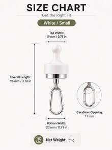 4/2/1pc Magnetic Tent Hooks With Carabiner Clips, Heavy Duty Strong Magnetic Hooks, Detachable Portable Camping Tent Hanging Rack, Multi-Function Metal Magnetic Clips, Suitable For Outdoor Tents, RVs, Awnings, Sunshades - Multicolor - View 9
