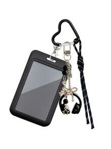 Y2K Card Holder Keychain With Earphone Pendant And Lanyard, Portable ID Badge Holder, Customizable Card Sleeve, Ins Style Bag Charm, Credit Card Holder, Suitable For School/Work/Office/Daily Use, Unique Birthday Gift, Teacher Gift, Party Gift, Vacation Gift, Back To School Gift, Perfect For Mother's Day, Graduation Season, Back To School Season, School Opening Season, Wedding Season, Teacher's Day, Easter, Halloween, Christmas - Multicolor - View 19