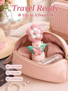 5ml Heart Butterfly Portable Refillable Spray Bottle, Cute Mini Empty Spray Bottle With Decorative Cap, Handbag Travel Perfume Container, Gift And Daily Carry, Travel Bottle Set, Perfume Bottles, Mini Hand Sanitizer - View 3