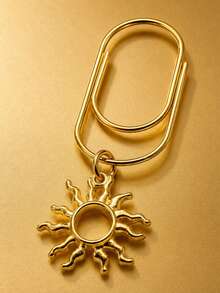2pcs/10pcs Gold Sunflower Paper Clips Bookmarks, Large Metal Octagonal Star Paper Clips Student Book Markers Accessories, Mother's Day, Bookworm, Girlfriend, Friend's Graduation Gift, Teacher's Day, Thanksgiving Gift, Cute Bookmark Gift, Book Lover's Bookmark - Rectangle - View 1