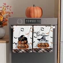 2/4/48pcs Halloween Series Ghost Pumpkin Hey Boo Pattern Printed Kitchen Towels - Super Soft, Absorbent Polyester Dish And Hand Towels, Perfect For Holiday Decor, Kitchen Decor, Party Decor - Multicolor - View 15