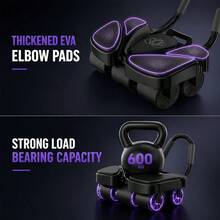 2026 New 6-Wheel Ab Roller With Elbow Support, Automatic Rebound Abdominal Wheel For Core Training, Built-In Phone Holder, Non-Slip Knee Pad, Unisex Home Fitness Abdominal Exercise Equipment - Multicolor - View 5