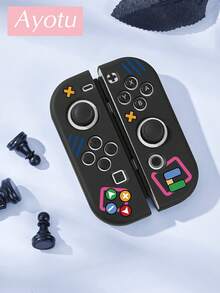 Ayotu 1pc Cartoon Game Console Pattern Protective Case Compatible With Switch 2/Switch NS/Switch OLED/Switch Lite, New Generation TPU Soft Shell, Universal Game Controller Protective Cover, Switch Controller Protective Case, Switch Game Accessories, Anti-Drop, Anti-Slip, Anti-Scratch, Fashionable, Spring Romantic/Back To School Gift/Valentine's Day Gift/Halloween/Anniversary Gift. - View 11