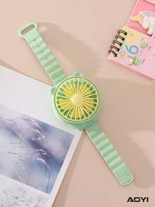 AOYI Mini Battery-Powered Fan With Wrist Strap, Small Portable Personal Fan, Watch-Style Travel Fan For Beach, Suitable For Kids Boys And Girls Indoor And Outdoor Use, Battery Not Included - Multicolor - View 13