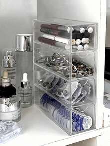 Makeup Organizers & Cabinets - Transparent - View 1