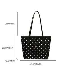 Elegant Women's Crossbody Bag, Large Capacity Lightweight Design, Waterproof & Durable Nylon Material, Fashionable Versatile Commuter Casual Bag, Niche Women's Handbag - Black - View 5