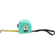 Cintaétrica de acero de/5m con doble escala (pulgadas yétrica), cintaétrica retráctil con bloqueo automático, equipada con carcasa de ABS a prueba de golpes y cordón anticaída, adecuada para profesionales del bricolaje, verde: herramientas y suministros para decoración del hogar. - 5 metros - Ver 3