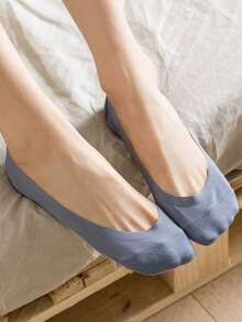 1/5/10 Pairs Soft Skin-Friendly Ice Silk Invisible Socks Women Summer Thin Breathable Sweat Absorbent Silicone Non Slip Short Socks - Multicolor - View 6