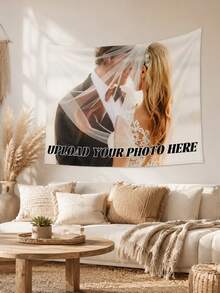 Customized Photo Tapestry, Personalized Image Wall Hanging Banner, Bedroom Decor Custom Image Backdrop, Photography Prop - Multicolor - View 3