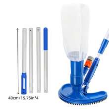 1pc ABS Plastic Handheld Pool Cleaner With Water Spray Device, Underwater Leaf Removal Tool, Brush, Flexible Hose Connector And Portable Storage Bag. Suitable For Cleaning Pool Floors. Standard Interface, Suitable For Cleaning Pool Debris. - Cleaning Brush - View 12