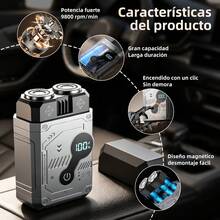 Men's Automatic Shaver With LCD Digital Display, Fully Washable, Compact And Portable. - Green - View 7