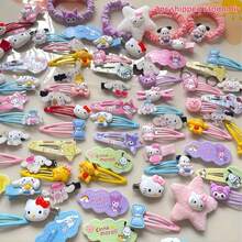 SANRIO 30件/50件粉色髮飾套裝，卡通髮夾，聖誕節、情人節禮物，婚禮派對髮飾，女性髮飾系列，包含髮圈、髮夾、髮針等，適合學生、派對、節日、日常配戴 - 髮飾 - 查看 16