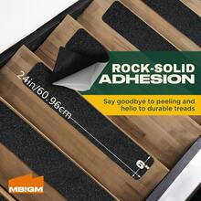 5-16 Grade Outdoor Stair Tread Pads, Suitable For Wooden Stairs, Suitable For Outdoor Stairs, Stair Tread Protection Pads, Outdoor Use, Black - Multicolor - View 9