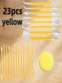 23Pcs Pink Clay Sculpting Tools Set Double Ended For Pottery Craft DIY Artists Hobbyists Beginners - Multicolor - View 7
