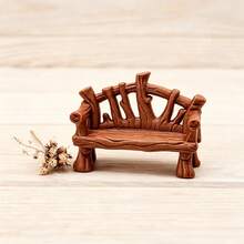 1PC Mini Tree Root Bench, 3D Printed Realistic Bench, Suitable For Tank DIY Enthusiasts, Flower Pot Landscape, Desktop Decoration, Desktop Ornament, Gardening Supplies Store, Autumn Theme, Flower Shop, Suitable For Back To School Season, Birthday Gift, Halloween Gift, Teacher's Day Gift, Thanksgiving Gift, New Year Multi-Holiday Gift - 1pc - View 1