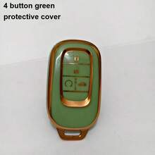 TRTY 1PC Luxury Gold Decor Soft TPU Car Key Cover, Compatible With HR-V CR-V ZR-V BREEZE Pilot Accord Civic Passport Odyssey, Elysion 4-Button And 5-Button Smart Remote Key Shell, HOLD Support Car Finder Alarm, Anti-Drop Key Fob Protective Case, Fits Original Car Key Shape, Car Key Accessories - Civic Key Cover - View 15