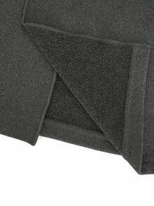 Atasan turtleneck lengan panjang pas badan dengan desain lipit, kancing depan, dan belahan di bagian bawah, cocok untuk dikenakan di musim gugur/musim dingin. - Grey - View 11