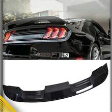 Trunk Spoiler Wing Glossy Black For Ford Mustang GT350 GT500 2015-2020 Style AB - Black - View 1