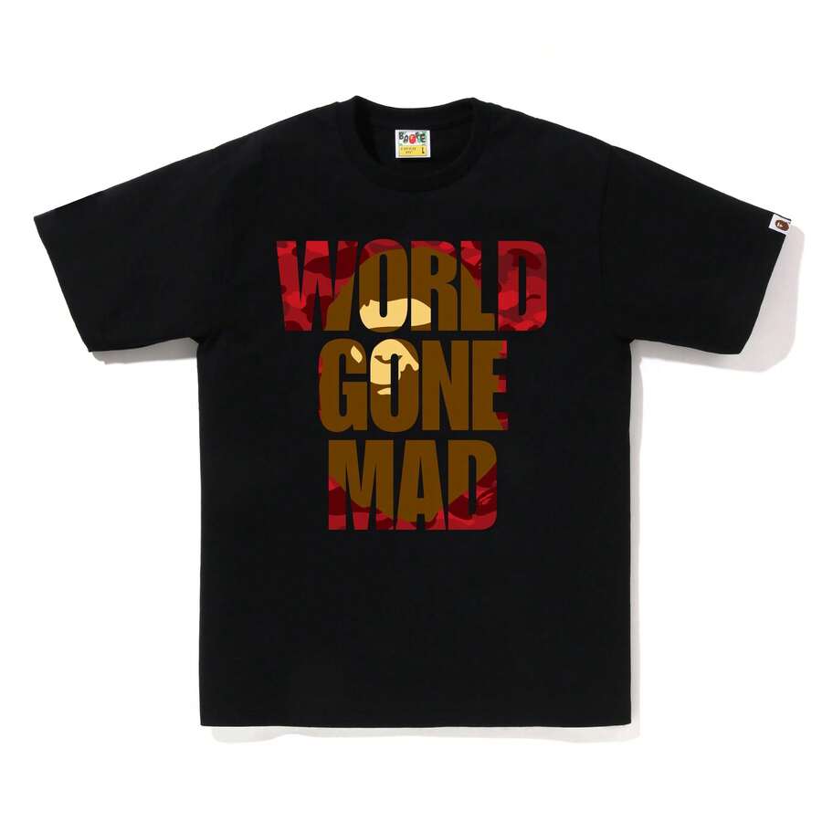 Camiseta unisex de corte relajado con estampado de letras estilo casual, 100% algodón, ideal para uso diario, paseos en familia y para usar en capas. - Negro - Ver 1