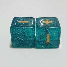 6pcs/Set 6-Sided Acrylic Right-Angle Dice With Symbol Pattern - Perfect For Dice Games, Suitable For Board Games, Game Nights, Etc., Multiple Colors Available - Multicolor - View 19