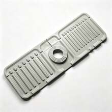 Silicone Splash Guard, Bathroom Sink Drain Mat, Kitchen Sink Drip Tray Soap Pad, Trimmable Narrow Edge, Suitable For Wash Basin, Kitchen Sink, Kitchen Drain Rack, Kitchen Essentials Bathroom Accessories - One Size - View 11