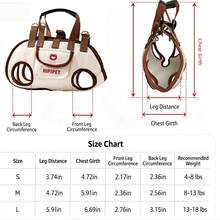 Multifunctional Pet Carrier Backpack, Adjustable Wearable Pet Travel Bag With Built-In Leash, 5 Ways To Wear Backpack Shoulder Handheld Crossbody Carrier For Small Dogs Cats Outdoor Walking Travel - White - View 2